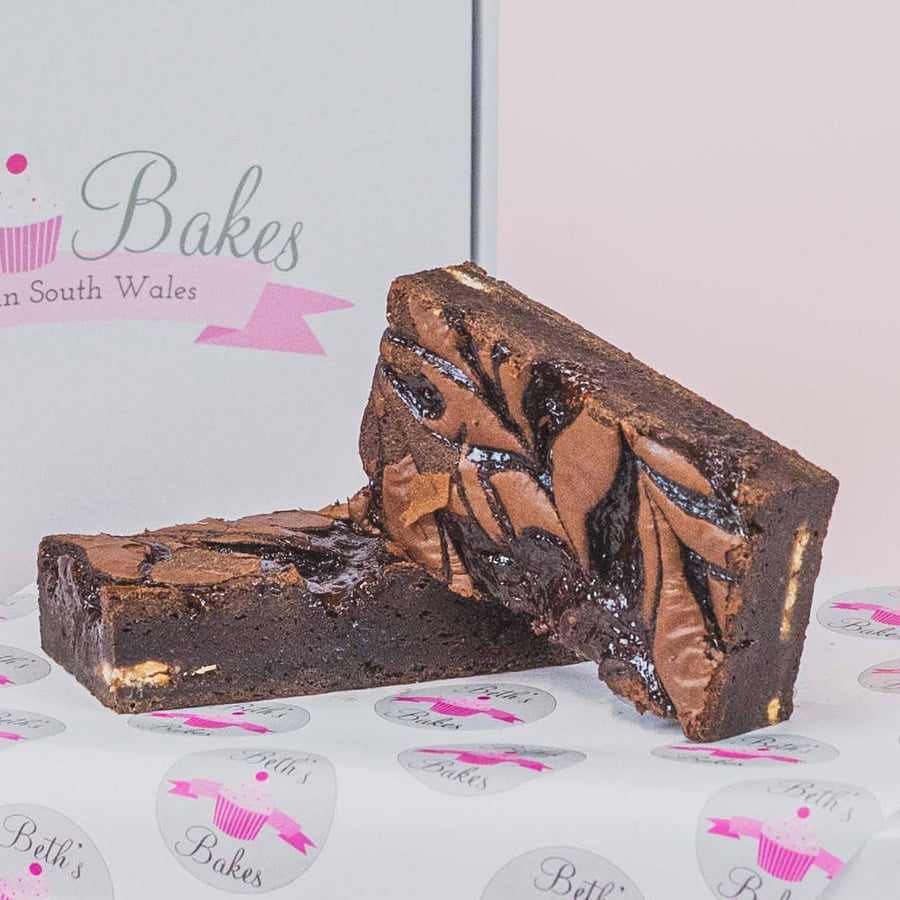 Buy White Chocolate Raspberry Brownies - Beths Bakes
